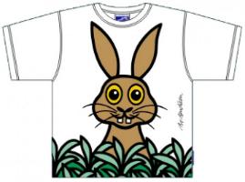 Bo Bendixen Kids T-Shirt weiß Kaninchen