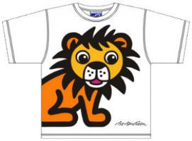 Bo Bendixen Kids T-Shirt weiß Löwe