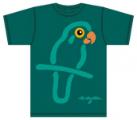 Bo Bendixen T-Shirt Papagei grün