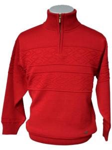 bo-bendixen-pullover-mit-kragen-sushimuster-dunkelrot