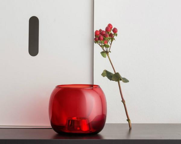 Iittala Kaasa Windlicht cranberryrot