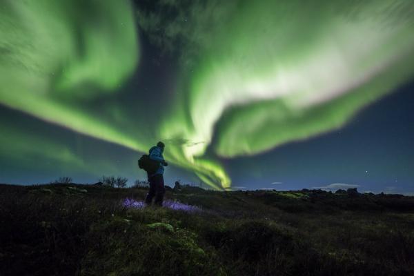 Aurora borealis Himmel