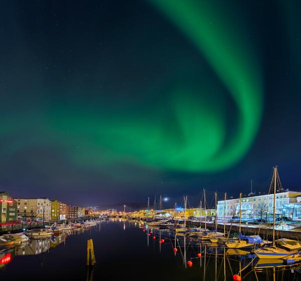 Aurora borealis Trondheim Norwegen