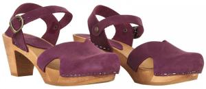 Sanita Sandale Holz Matrix Flex aubergine