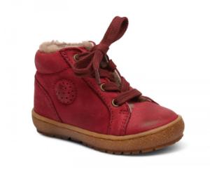 Bisgaard Sneaker mit Fell Schnuerbaender rot