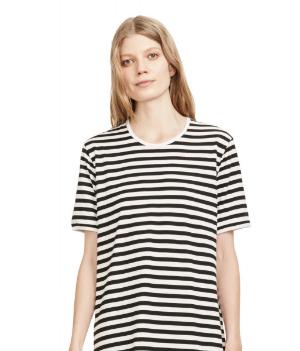 Marimekko Tasaraita Hetta Nachthemd schwarz weiss