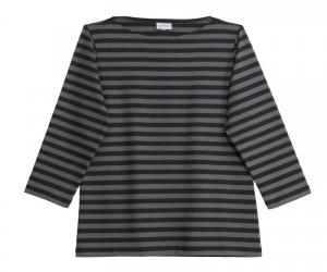 Marimekko Tasaraita Ilma T-Shirt schwarz grau