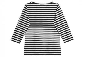 Marimekko Tasaraita Ilma T-Shirt schwarz weiss