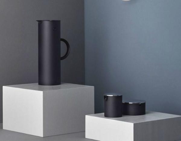 Stelton EM77 soft schwarz Isolierkanne 1 Liter