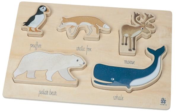 Sebra-Arctic-Animals-Puzzle-Holz-14385