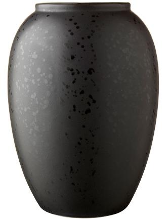 Bitz-Steingut-Vase-Hoehe-20-cm-schwarz