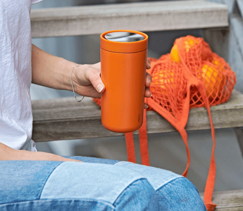 Stelton To Go Click Becher doppelwandig 0,2 l orange