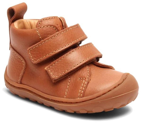 Bisgaard Jungen Lauflernschuh Sneaker mit Klettverschluss Theo cognac