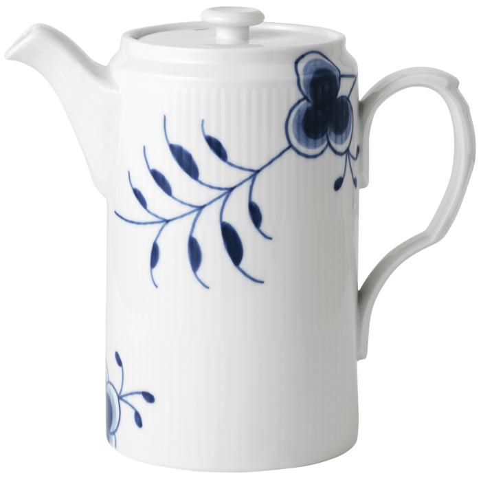 Royal-Copenhagen-Mussel-Mega-blau-Kaffeekanne-1-1-l-Jubilaeum-19190