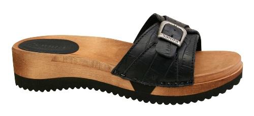 Sanita Damen Pantolette Holz Ragna Sport Flex schwarz pantoletten-und-sommersandalen-2020