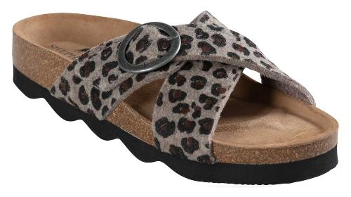 Shepherd of Sweden Damen Pantolette Marianne Leopard