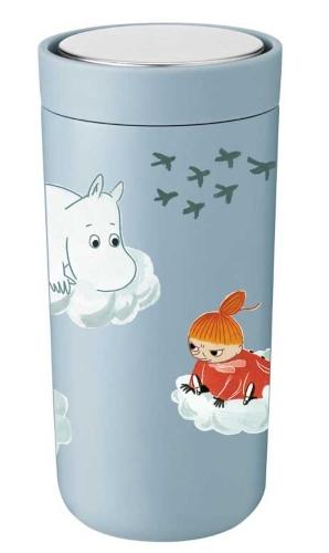 Stelton Mumin To Go Click Becher doppelwandig 0,4 l soft cloud