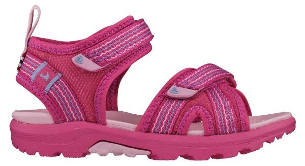 Viking Footwear Unisex Kinder Sandale Loppa farbige Sohle fuchsia kindersandalen-und-sneaker