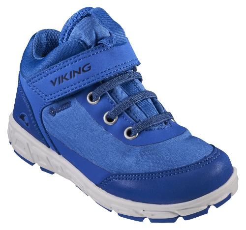 Viking Footwear Unisex Kinder Sneaker mit Reflektor Spectrum R Mid GTX kobaltblau marineblau