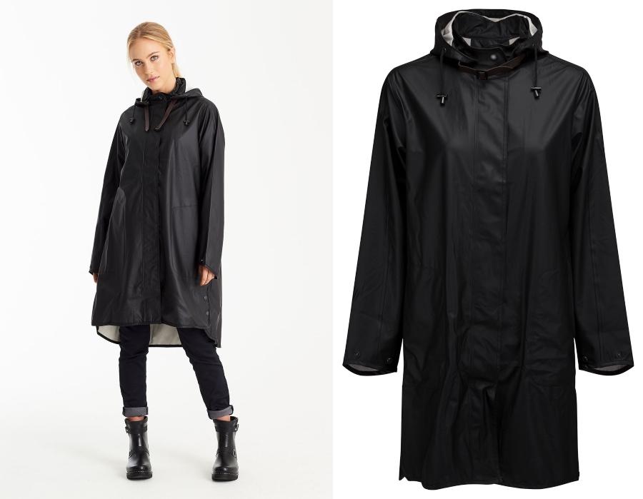 Damen Regenmantel lang RAIN 71 schwarz