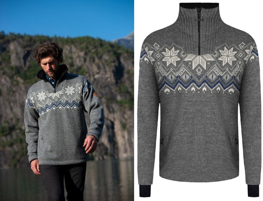 Dale of Norway Herren Pullover mit Kragen wasserabweisend norwegerpulli