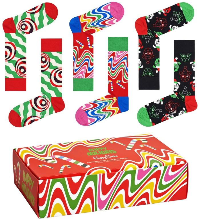 Happy Socks Unisex Struempfe Froehliche Weihnachten Geschenkbox 4 Stk weihnachtstrends-2020