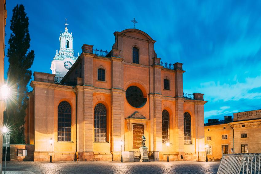 Sankt Nikolai Kirche in Stockholm - Silvester in Skandinavien