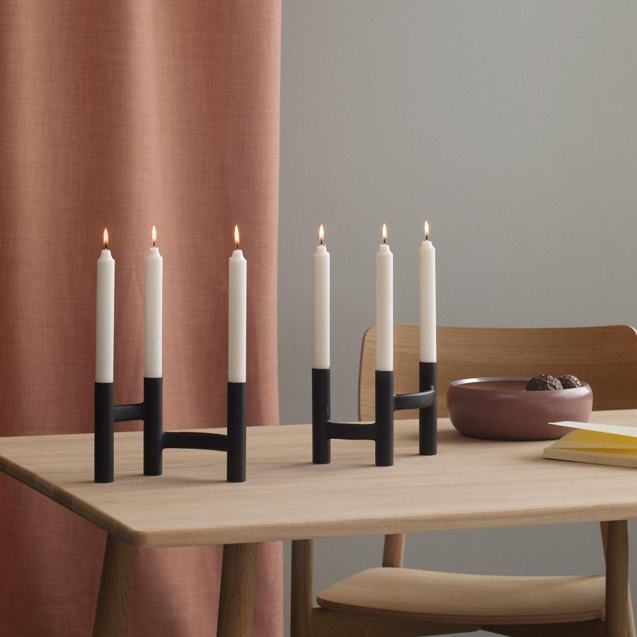 Stelton-Ora-Kerzenstaender-3-flammig-Hoehe-13-cm-schwarz