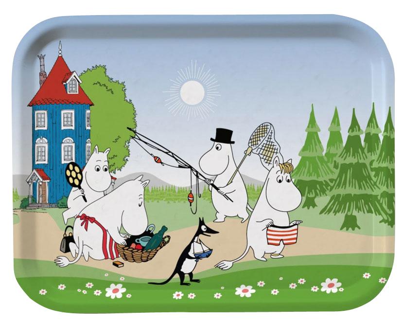 Opto Design Mumin Ab in den Urlaub Tablett 20x27 cm