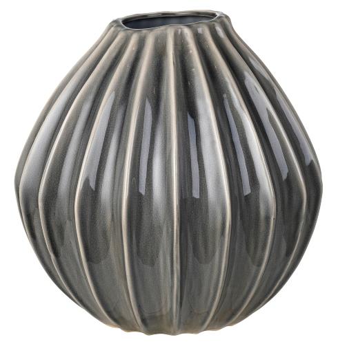 Broste Copenhagen Wide Vase Hoehe 30 cm smoked pearl