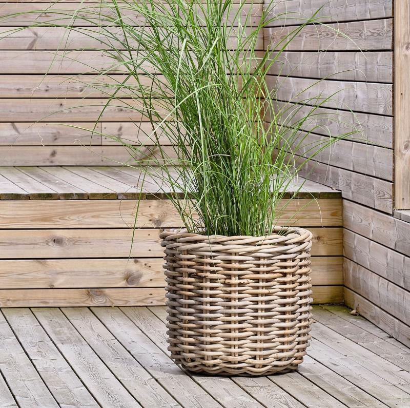 Villa Collection Pflanzenkorb Set 2 Stk Rattan nordischer-garten