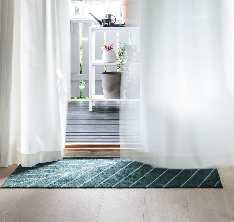 Heymat Eine Noon Fussmatte smaragdgruen 60x85 cm Dänischer Lifestyle