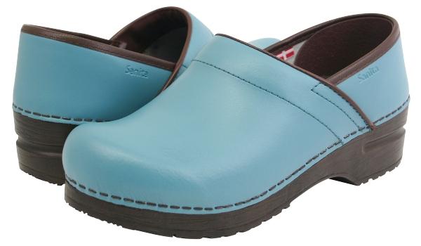 Sanita Damen Clogs PU geschlossen Izabella teal gartenclogs