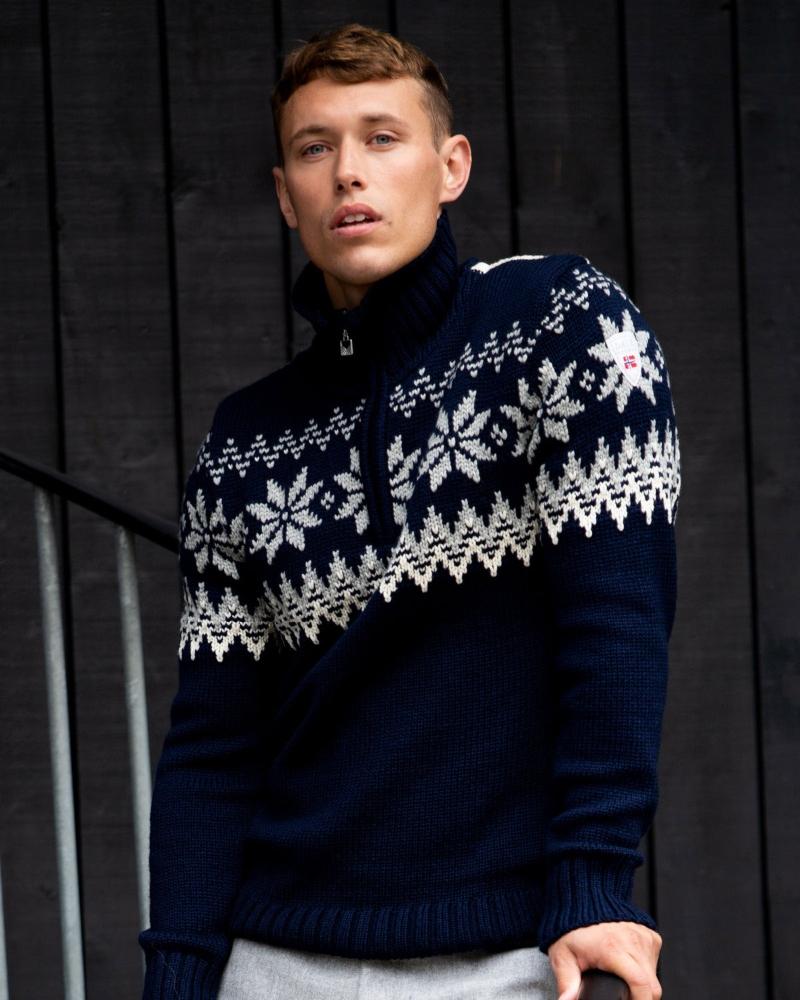 Dale of Norway Herren Merino Pullover mit Kragen Myking