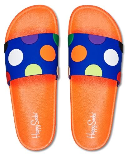Happy Socks Unisex Badesandale Big Dot Badelatschen