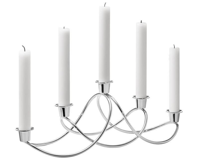 Georg Jensen Harmony Kerzenstaender 5 flg silber