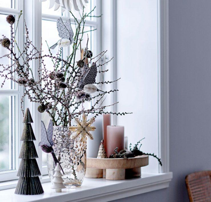 Fensterschmuck an Weihnachten - Bloomingville Baumschmuck Sterne 3er Set Ø 11,5 cm Hani