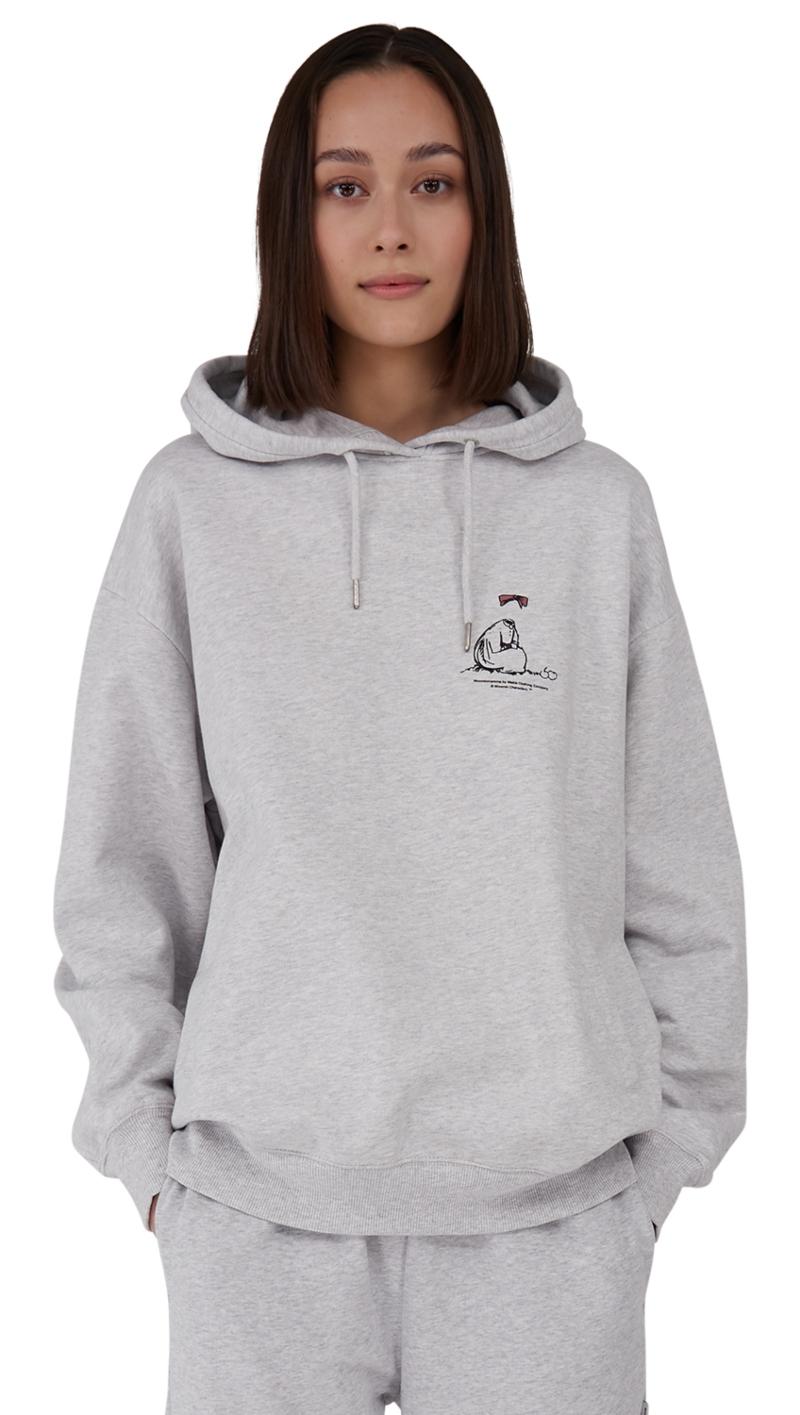 Makia Clothing Mumin Unisex Kapuzenpullover hellgrau Ninny