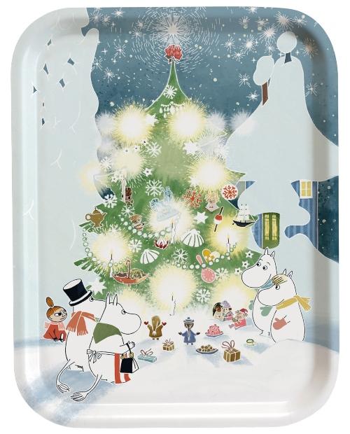 Opto Design Mumin Weihnachtsbaum Tablett 20x27 cm