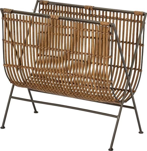 Bloomingville Clement Zeitungsstaender Rattan 23x43 cm natur