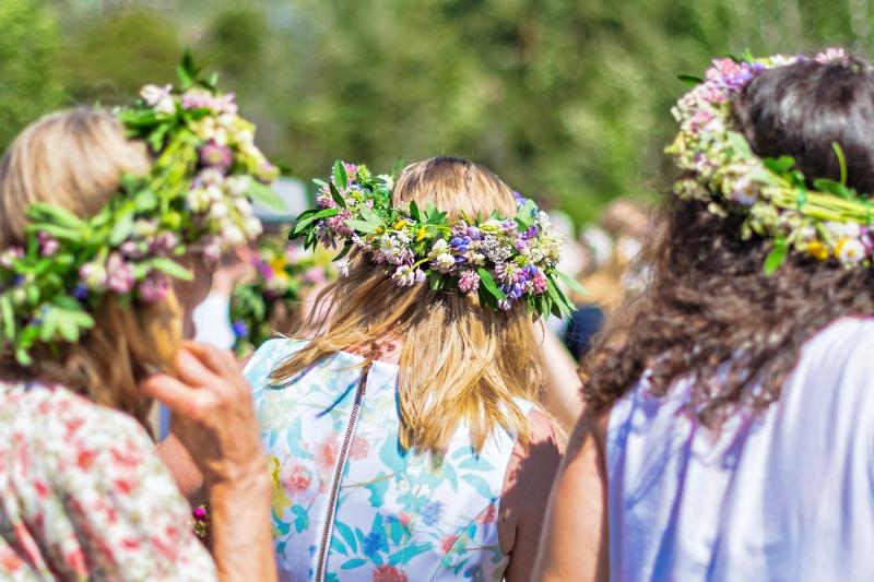Mittsommerkranz-Blumen Mittsommerfest in Schweden 2022