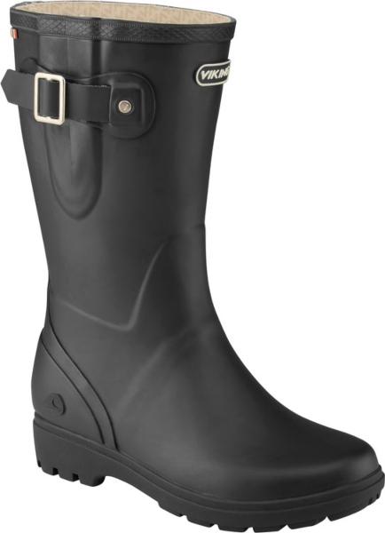 Viking Footwear Maedchen Kinder Damen Gummistiefel Mira Junior schwarz