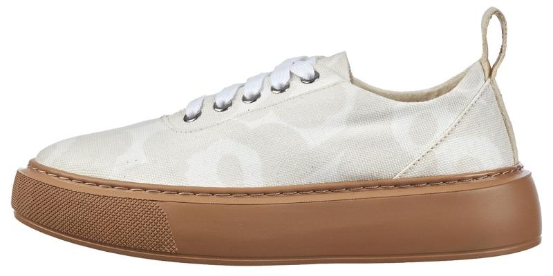 Marimekko Damen Sneaker Unikko Mini Niittyheinikossa weiss, hellbraun