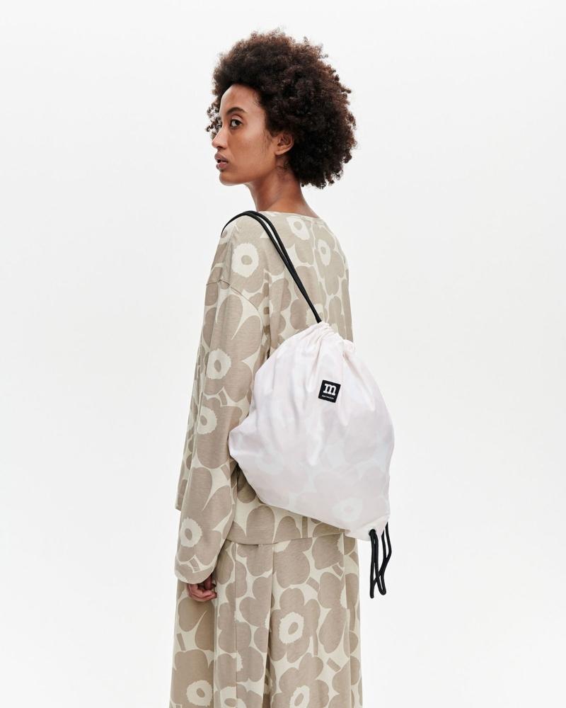 Marimekko Unikko Smarter Rucksack (faltbar) beige