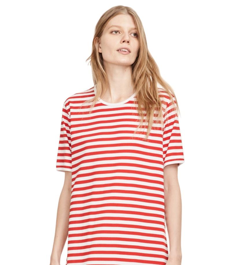 Marimekko Unisex Nachthemd Kurzarm Jersey Tasaraita Hetta finnische-mode