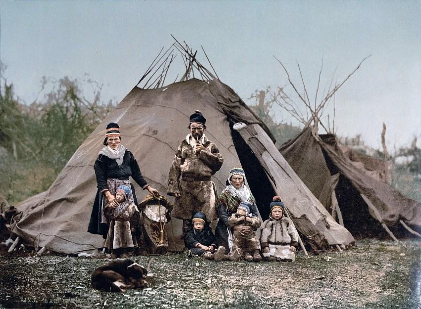 Sámi-Familie um 1900 
