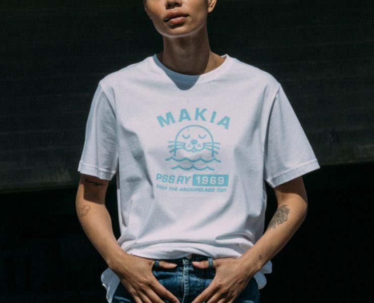 Makia Clothing Unisex T-Shirt mit Print Airisto Special Edition für die Schäreninseln und Seen