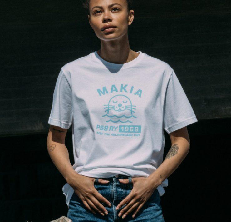 Makia Clothing Unisex T-Shirt mit Print Airisto Special Edition für die Schäreninseln und Seen