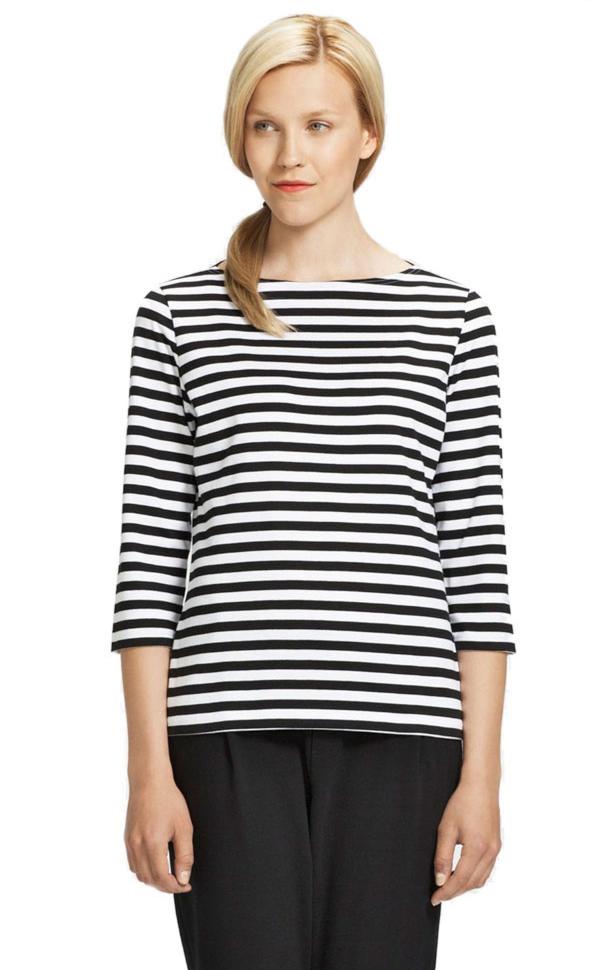 Marimekko Damen T-Shirt 3/4 Arm Jersey Tasaraita Ilma