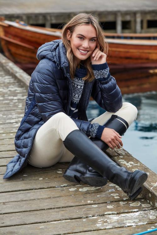 REDGREEN Damen Steppmantel navy Sabel - Regenjacke